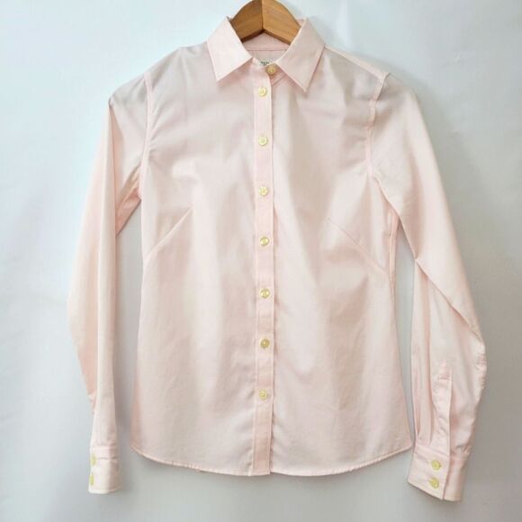 Banana Republic Pale Pink Non Iron Fitted Button Down Shirt - Picture 1 of 10
